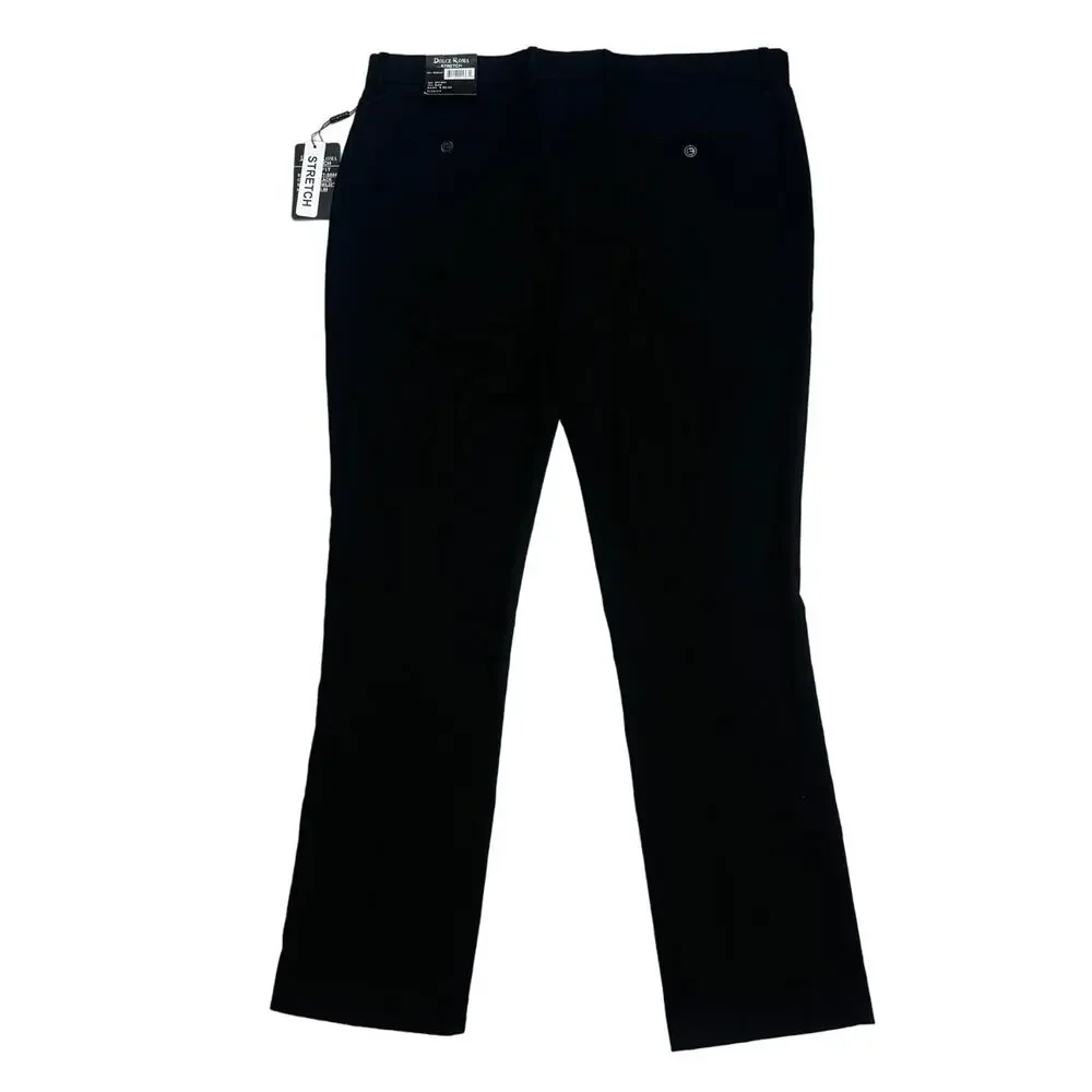 Dolce Roma Stretch Slim Fit Black‎ Mens Pants Size W38 L32